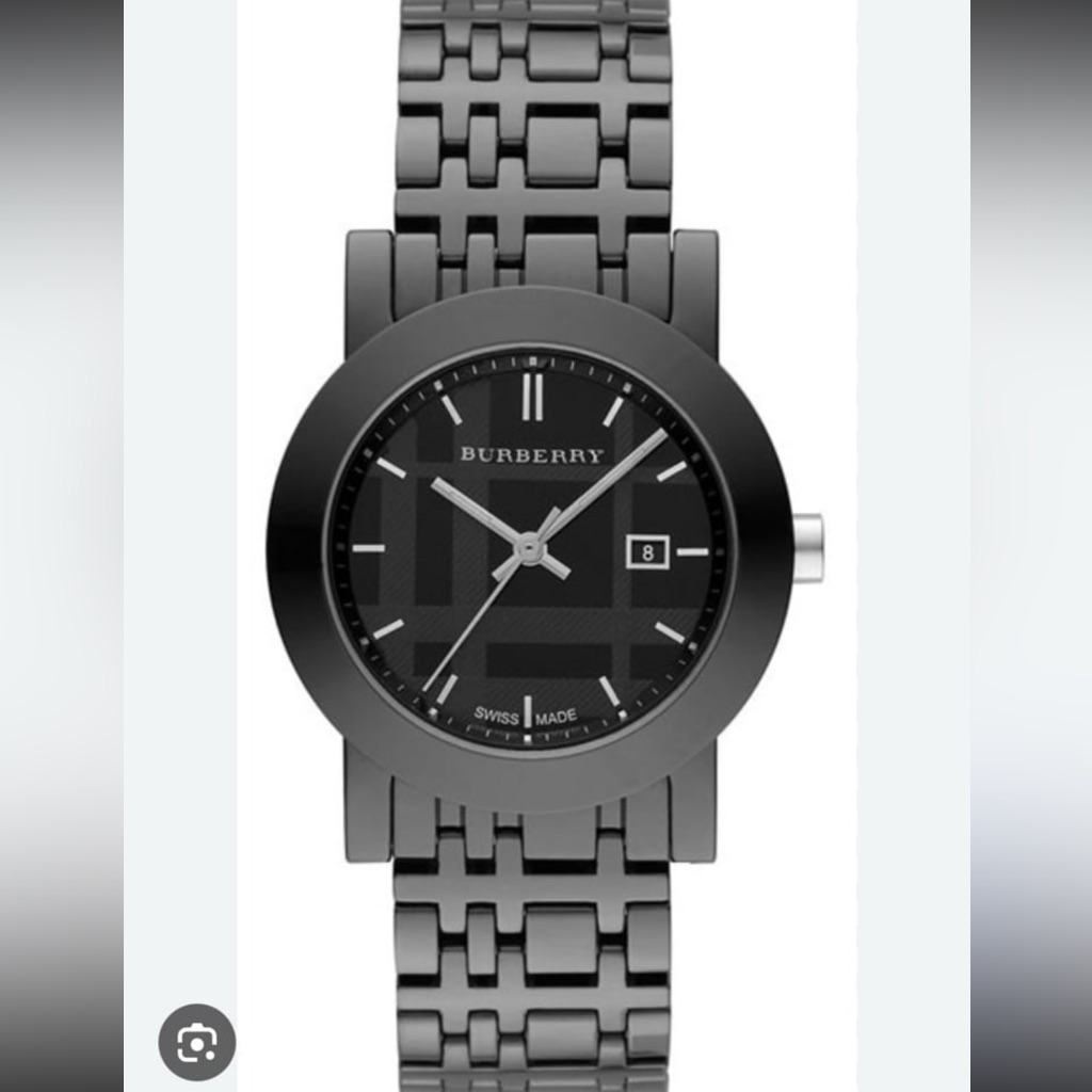 Burberry Unisex Classic Checked Analog Quartz 34mm Watch Bu9181